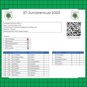 E-Jugendturniere in die Kiesberghalle