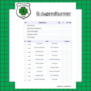 🍀⚽️ Hallenturnier am Samstag in der Kiesberghalle