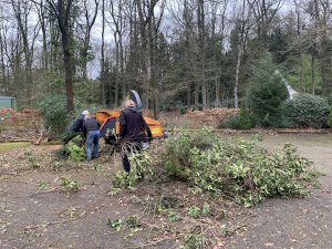 Frühjahrsputz auf der Tennisanlage