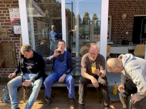 Arbeitseinsatz auf der Tennisanlage